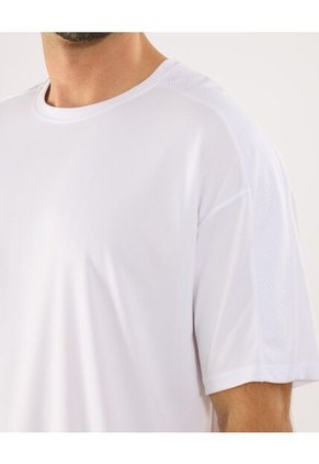 Camiseta Para Hombre Manga Corta Cuello Redondo Color Blanco Marca Ostu #60091808