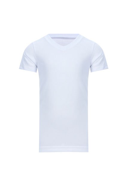 Camiseta Interior Para Niño Manga Corta Color Blanco Marca Ostu #80020010