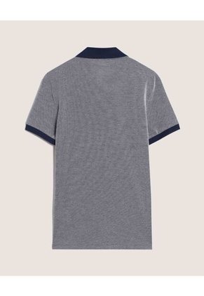 Polo  Para Hombre Cuello Tejido Sin Bolsillo Color Azul Marca Ostu #60110856