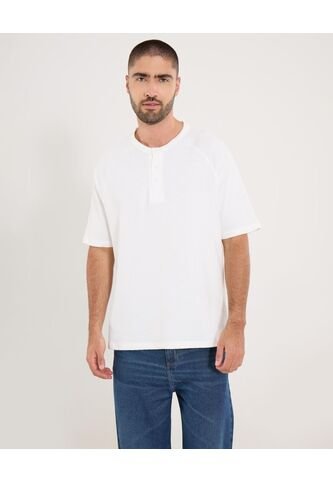 Camiseta  Para Hombre Manga Corta Cuello Redondo Color Crema Marca Ostu #60091867 Ostu