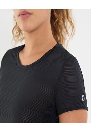 Camiseta Para Mujer Manga Corta Cuello Redondo Color Negro Marca Ostu #40091739