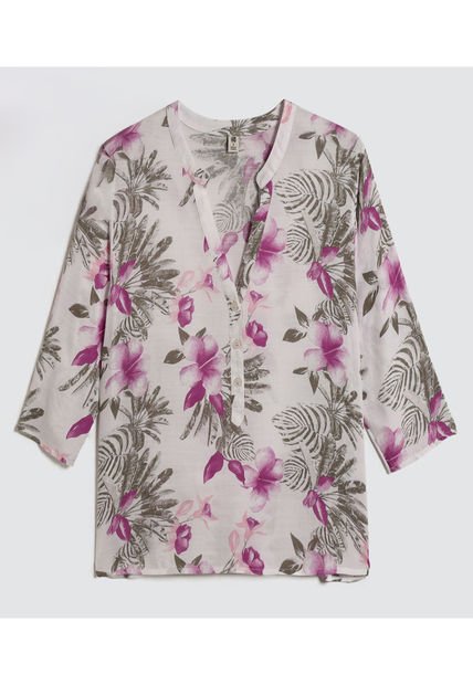 Blusa Para Mujer Manga 3/4 Color Morado Marca Ostu #40120985
