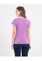 Camiseta  Para Mujer Manga Corta Cuello Redondo Color Morado Marca Ostu #40092786 de Ostu