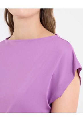 Camiseta  Para Mujer Manga Corta Cuello Redondo Color Morado Marca Ostu #40092786