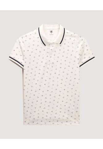 Polo Infantil Niño Manga Corta Color Crema Marca Ostu #80110105 Ostu