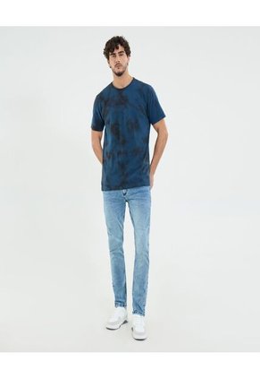 Jean Para Hombre Skinny Color Azul Marca Ostu #60160425