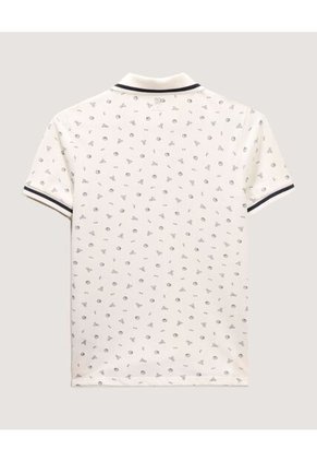 Polo Infantil Niño Manga Corta Color Crema Marca Ostu #80110105