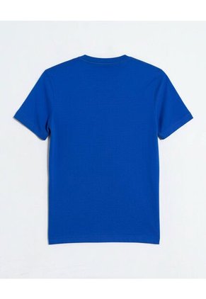 Camiseta  Infantil Niño Manga Corta Cuello Redondo Color Azul Marca Ostu #80090322