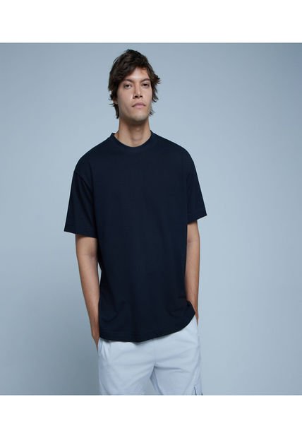 Camiseta Para Hombre Manga Corta Color Negro Marca Ostu #60091217
