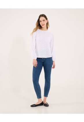 Jean Para Mujer Skinny Color Azul  Marca Ostu #40160421