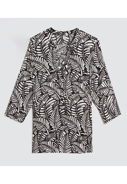 Blusa Para Mujer Manga 3/4 Color Negro Marca Ostu #40120983