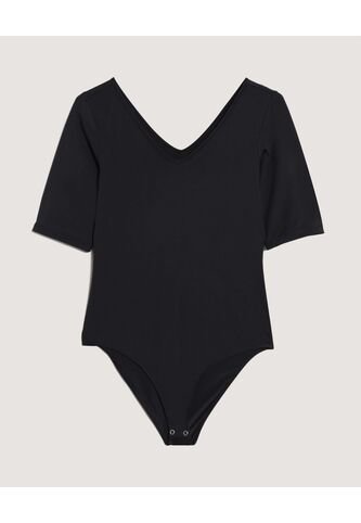 Body  Para Mujer Manga 3/4 Color Negro Marca Ostu #40200216 Ostu