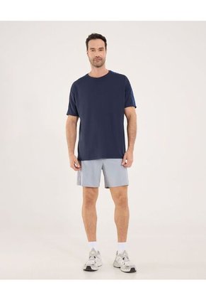 Camiseta Para Hombre Manga Corta Cuello Redondo Color Azul Marca Ostu #60091807