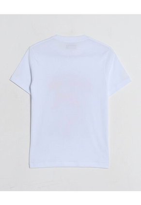 Camiseta  Infantil Niño Manga Corta Cuello Redondo Color Blanco Marca Ostu #80090321