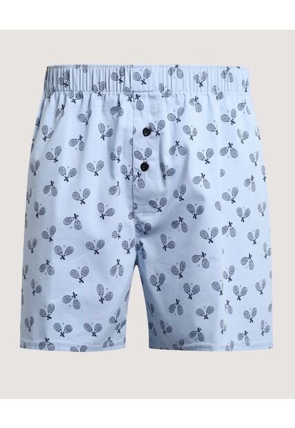 Boxer  Para Hombre Bragueta Amplio Color Azul Marca Ostu #60000511