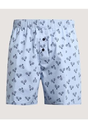 Boxer  Para Hombre Bragueta Amplio Color Azul Marca Ostu #60000511