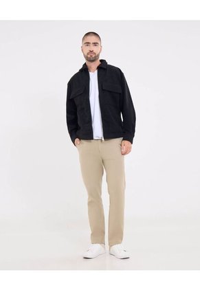 Chaqueta  Para Hombre Bomber Color Negro Marca Ostu #60080179