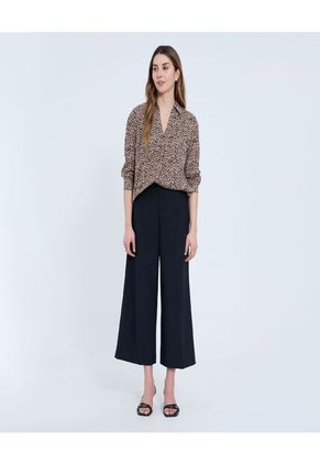 Camisa Para Mujer Manga 3/4 Color Café Marca Ostu #40010300