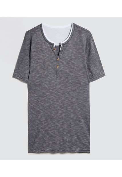 Camiseta Para Hombre Manga Corta Color Azul  Marca Ostu #60091340