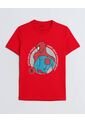 Camiseta  Infantil Niño Manga Corta Cuello Redondo Color Rojo Marca Ostu #80090320 de Ostu