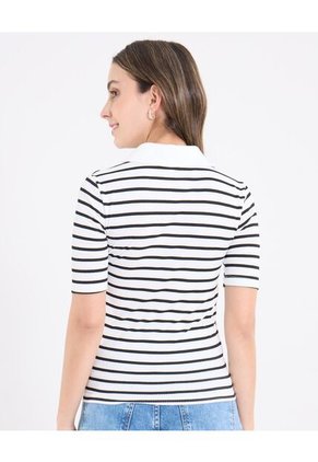 Polo  Para Mujer Manga Corta Color Negro Marca Ostu #40110188