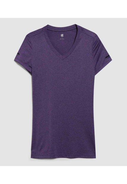 Camiseta Para Mujer Manga Corta Color Morado Marca Ostu #40092183