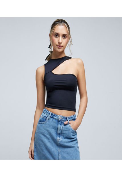 Camiseta Para Mujer Manga Sisa Color Negro Marca Ostu #40092128