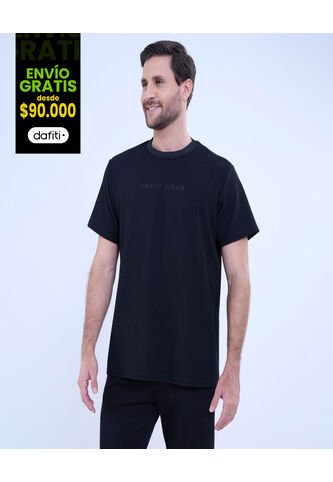 Camiseta Para Hombre Manga Corta Color Negro Marca Ostu #60091520 Ostu