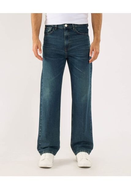 Jean Para Hombre Straight Color Azul Marca Ostu #60160443
