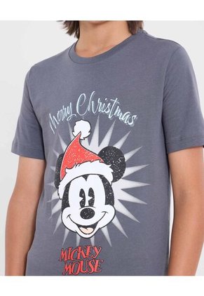 Camiseta  Infantil Niño Manga Corta Cuello Redondo Color Gris Marca Ostu #80090326