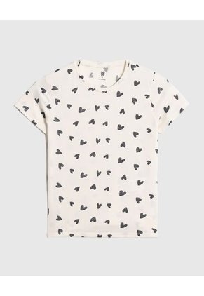 Camiseta Infantil Niña Manga Corta Cuello Redondo Color Rosado Marca Ostu #90090300