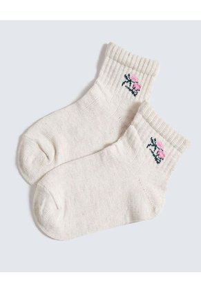 Medias Infantil Niña Tobillera Color Negro Marca Ostu #90980147