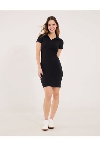 Vestido Para Mujer M/C Corto Color Negro Marca Ostu #40170346