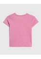 Camiseta Infantil Niña Manga Corta Cuello Redondo Color Rosado Marca Ostu #90090300 de Ostu