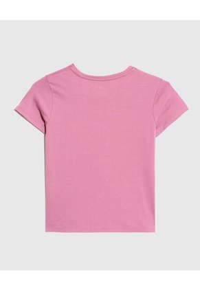 Camiseta Infantil Niña Manga Corta Cuello Redondo Color Rosado Marca Ostu #90090300