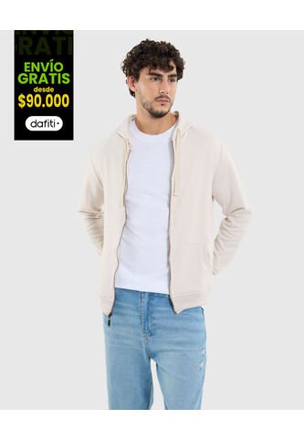 Buzo Para Hombre Zipper Color Beige Marca Ostu #60060437 Ostu