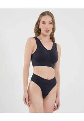 Panty Para Mujer Seamless Brasilera Color Negro Marca Ostu #40800074