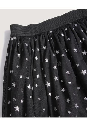 Falda  Infantil Niña Corto Color Negro Marca Ostu #90140026