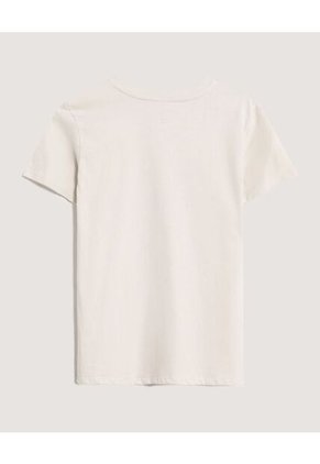 Camiseta  Para Mujer Manga Corta Cuello Redondo Color Beige Marca Ostu #40092847