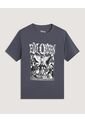 Camiseta  Para Mujer Manga Corta Cuello Redondo Color Gris Marca Ostu #40092870 de Ostu