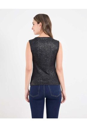 Camiseta  Para Mujer Manga Sisa Cuello Redondo Color Negro Marca Ostu #40092791