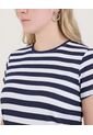 Camiseta  Para Mujer Manga Corta Cuello Redondo Color Azul Marca Ostu #40092723 de Ostu