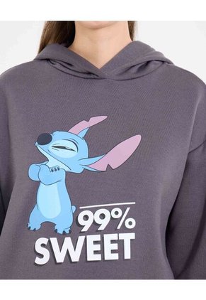 Buzo  Para Mujer Hoodie Color Gris Marca Ostu #40060519