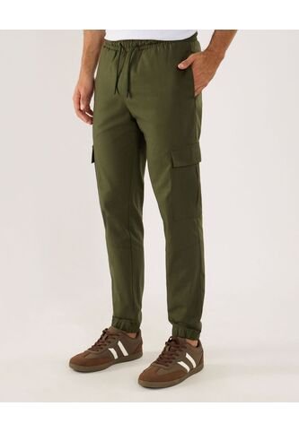 Pantalón Para Hombre Jogger Color Verde Marca Ostu #60070511 Ostu