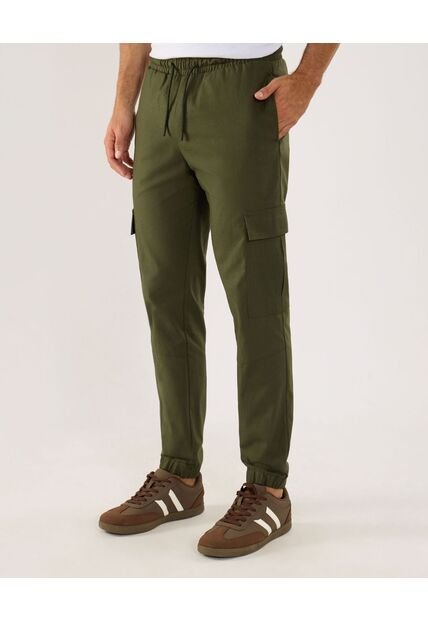Pantalón Para Hombre Jogger Color Verde Marca Ostu #60070511