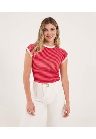 Body Para Mujer Manga Corta Color Rojo Marca Ostu #40200189 Ostu