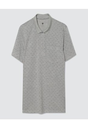 Polo Para Hombre Cuello Tejido Con Bolsillo Color Gris  Marca Ostu #60110575