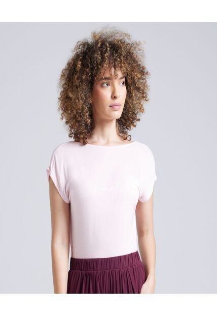 Camiseta Para Mujer Manga Corta Color Rosado  Marca Ostu #40091421