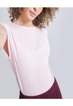Camiseta Para Mujer Manga Corta Color Rosado Marca Ostu #40091421