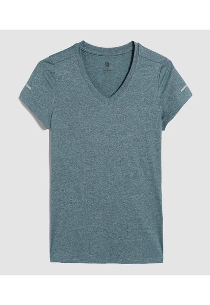 Camiseta Para Mujer Manga Corta Color Azul  Marca Ostu #40092182